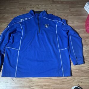 Dallas Mavericks Shirt Mens XL NBA Basketball Columbia Golf Pullover Long Sleeve